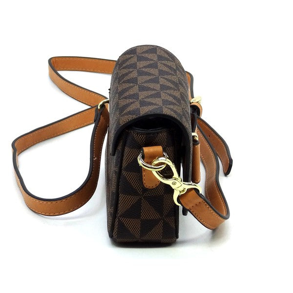 Monogram Bow Flap over Crossbody Bag