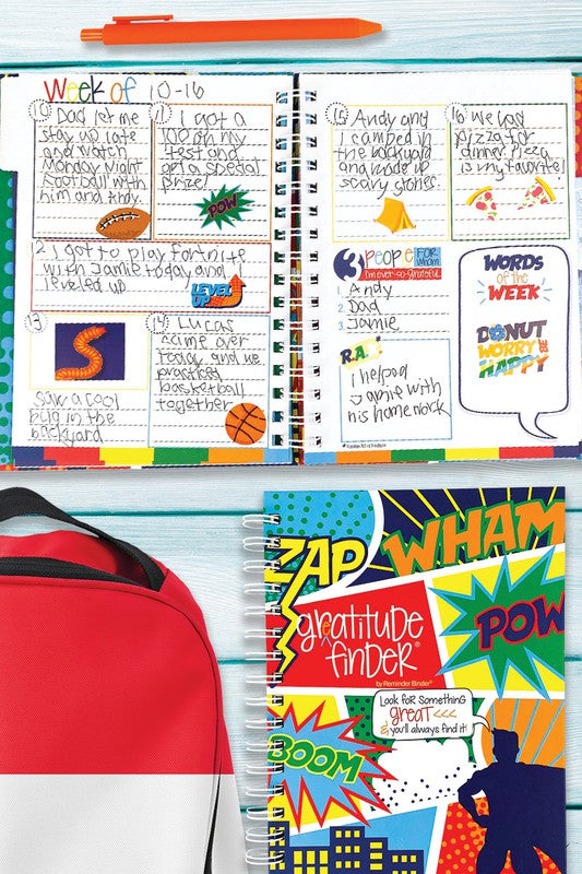 Gratitude Journal with Stickers | Primary Colors