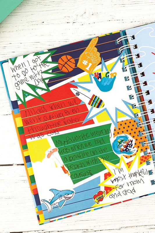 Gratitude Journal with Stickers | Primary Colors