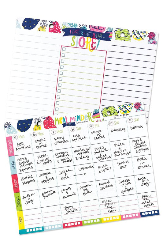 Meal Minder Menu Planner 52-Week wDry Erase Backer