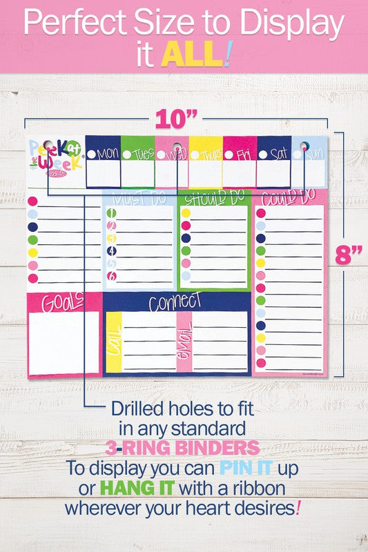 Peek at the Week 52-Week Non-dated Planner Pad