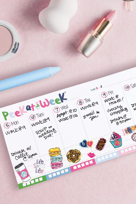 Peek at the Week 52-Week Mini Planner Pad