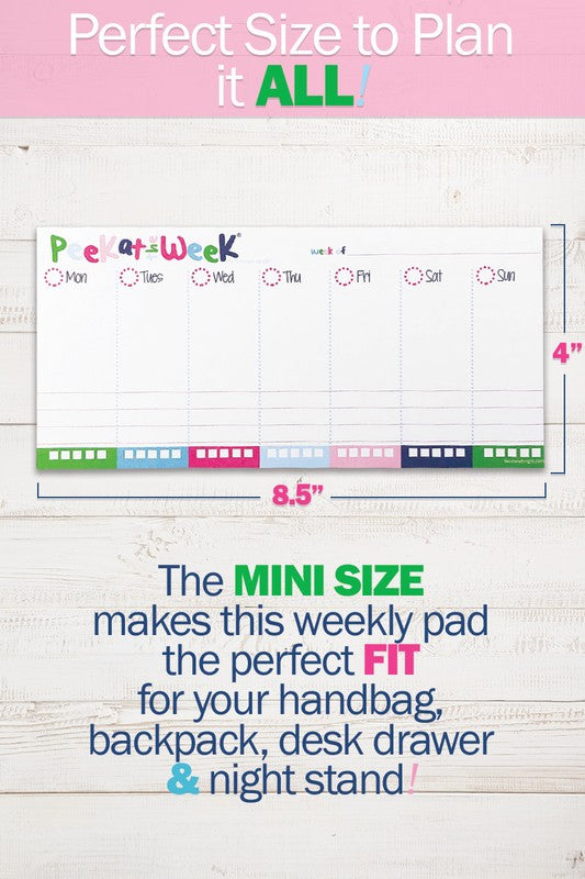 Peek at the Week 52-Week Mini Planner Pad