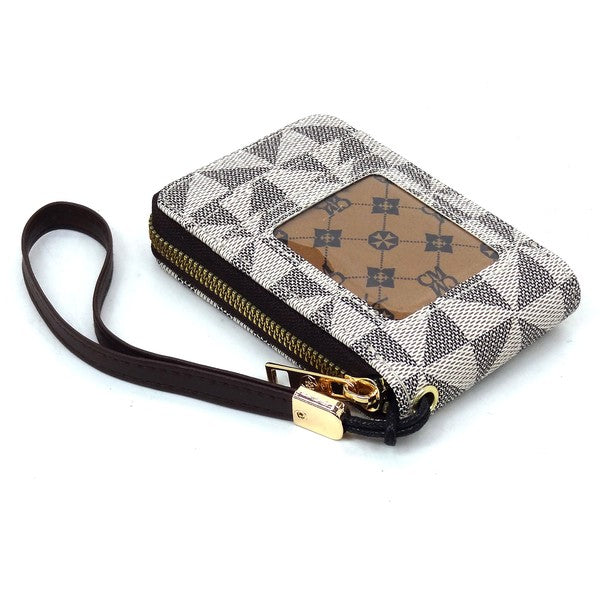 PM Monogram Accordion Card Holder Wallet Wristlet