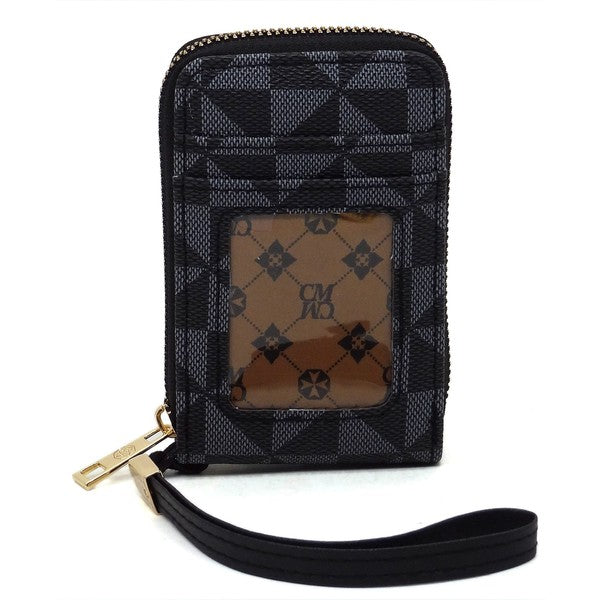 PM Monogram Accordion Card Holder Wallet Wristlet