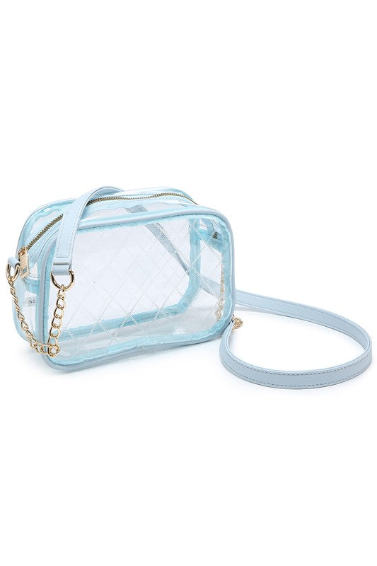 See Thru Net Pattern Crossbody Bag