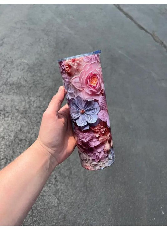 3D Flower Tumbler