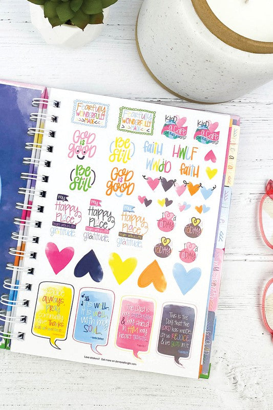 Faith-Based Gratitude Journal w Stickers 52-Week